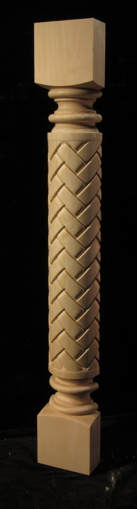 Basket Weave Post | Columns, Legs, Capitals,  Newel Posts and Balusters