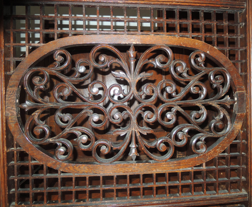 Scrolled Ironwork Grille Panels for a Grate