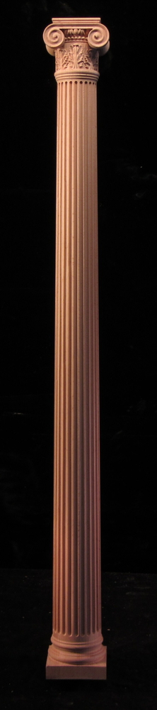 Ionic Column with Acanthus Leaves and Fluting