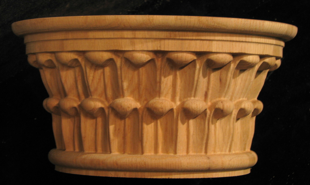 Lambs Tongue Capital - Full Round | Columns, Legs, Capitals,  Newel Posts and Balusters