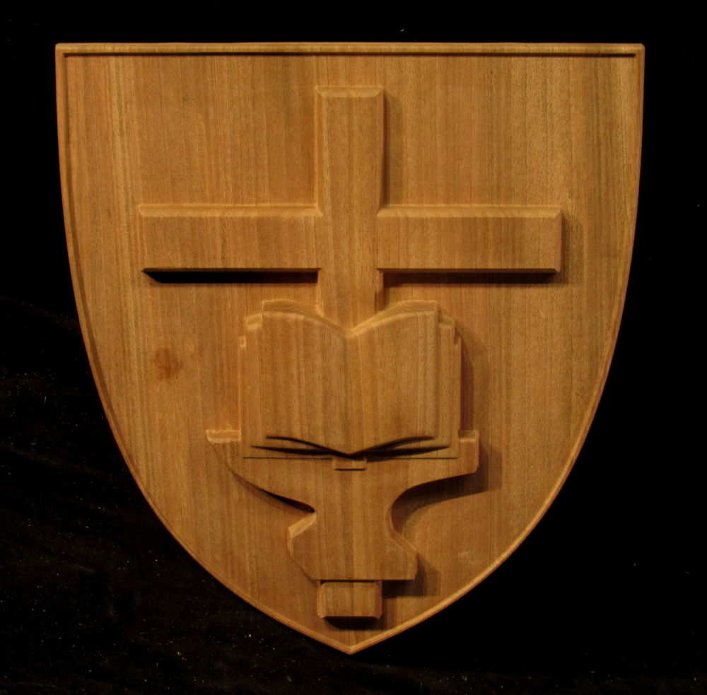 Shield with Cross, Bible and Anvil | Church and Liturgical Themes