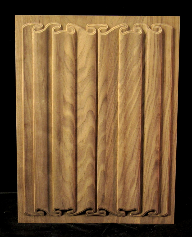 Panel - Linenfold (Folded Linen) Carving #3