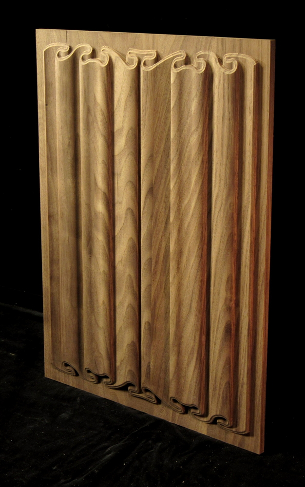 Panel - Linenfold (Folded Linen) Carving #3