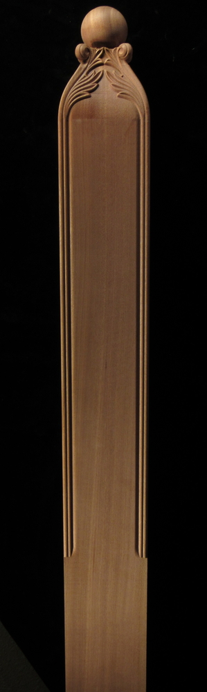 Newel Post with Ball Finial Top