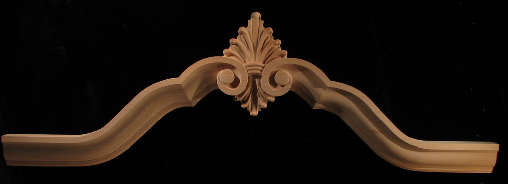 Scrolled Arch header with Acanthus | Arches and Niches