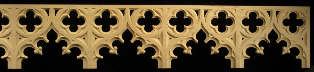 Gothic Arch Panel 2 - Brattishing | Custom Carved Panels