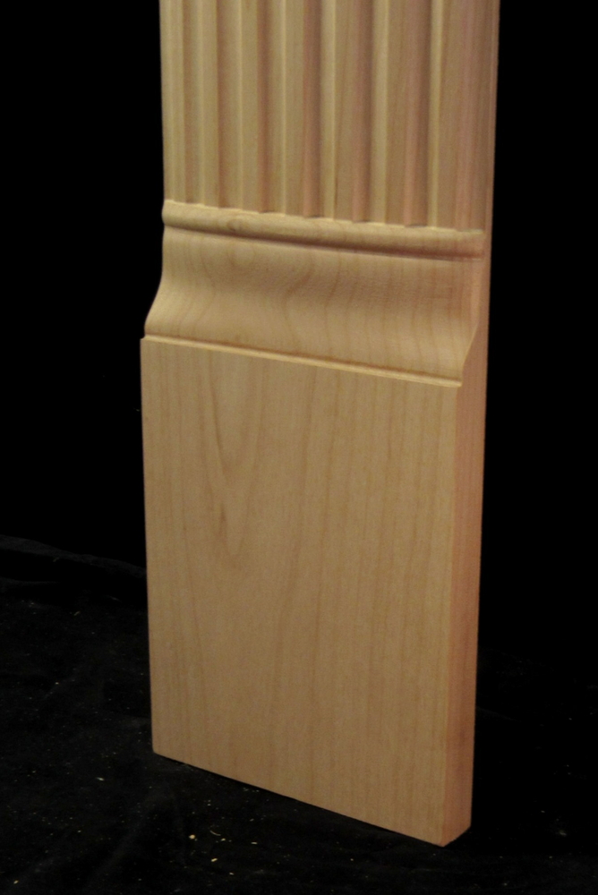 Pilaster - Radiused Fluted with Blank Top (for onlay or rosette)