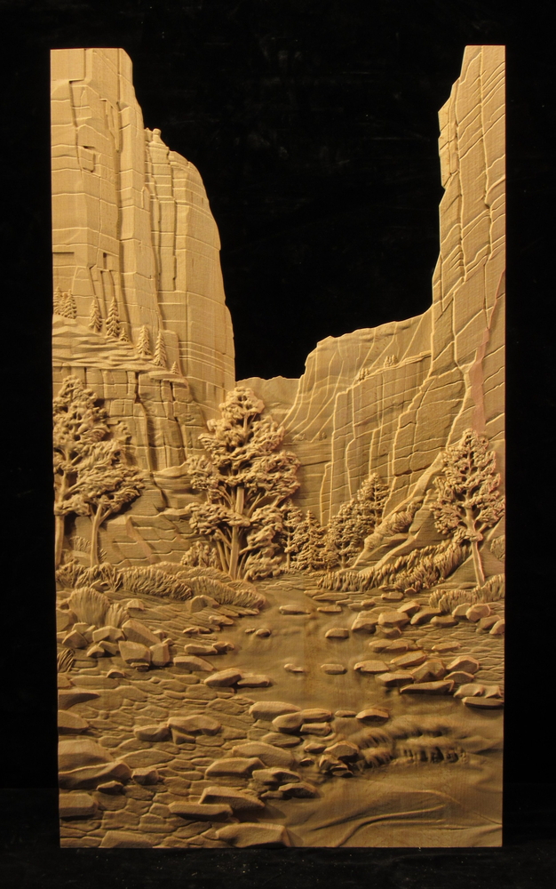 Grand Canyon Carved Relief Panel | Custom Carved Panels