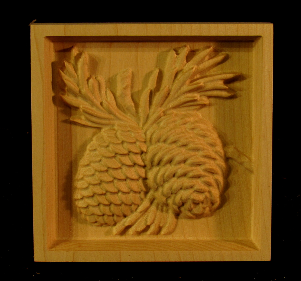 Corner Block - Pine Cones