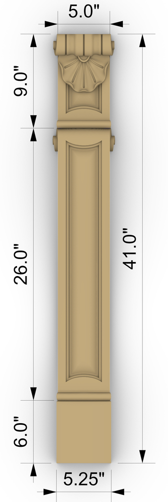 Louis XIV Fireplace Leg