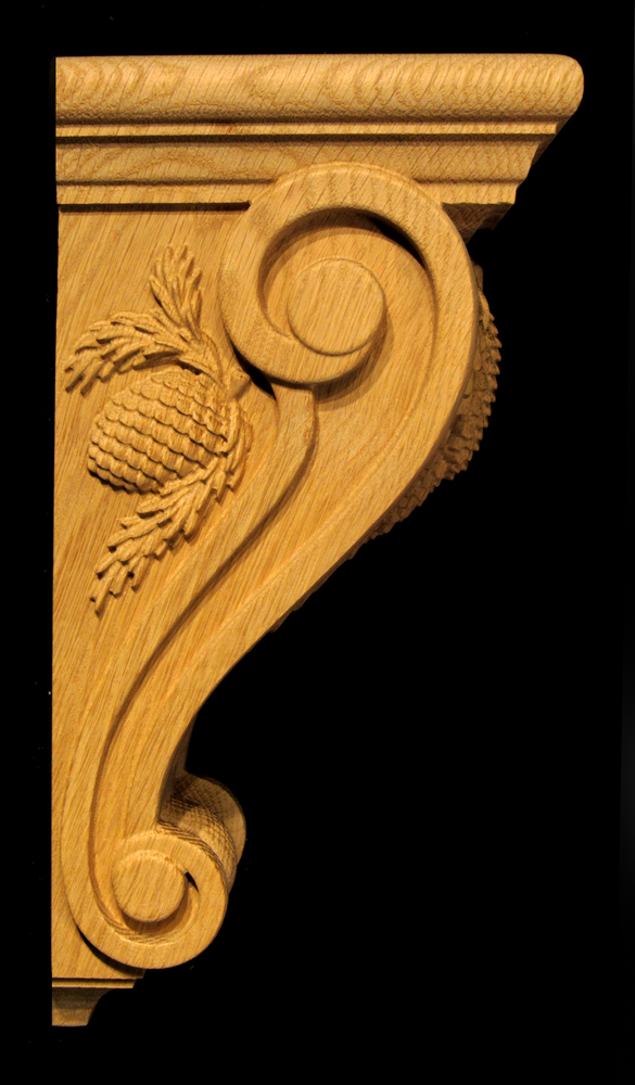 Corbel - Pine Cone - 12T x 5W x 6D