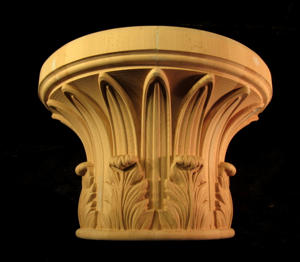 Palm Capital w Acanthus Accents | Capitals and Finials