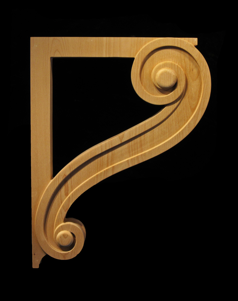 Simple Volute Bracket | Corbels , Brackets, and Plinths
