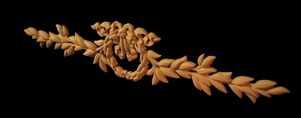 Wreath and Ribbon Scroll
