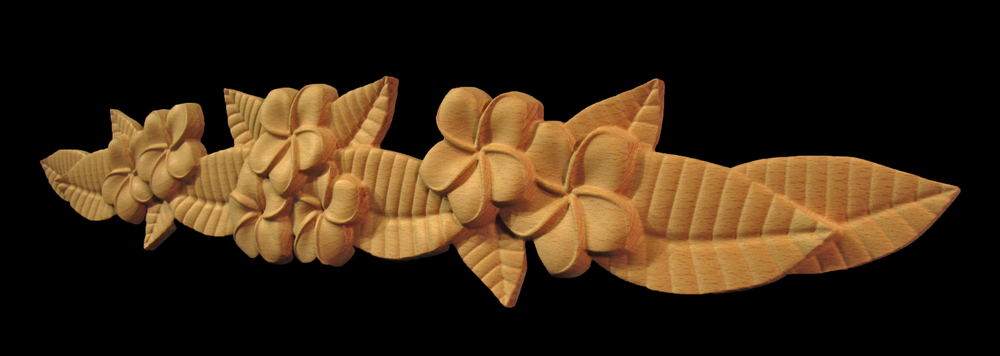 Plumeria Scrolled Onlay