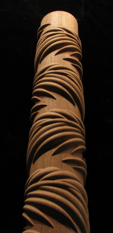 Palm Leaf Corner Column - 3 Qtr Round