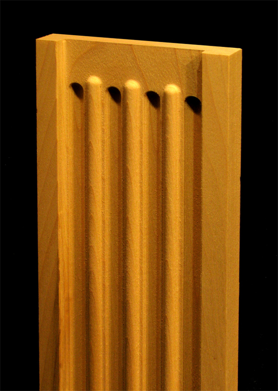 Pilaster - Fluted with Roundovers