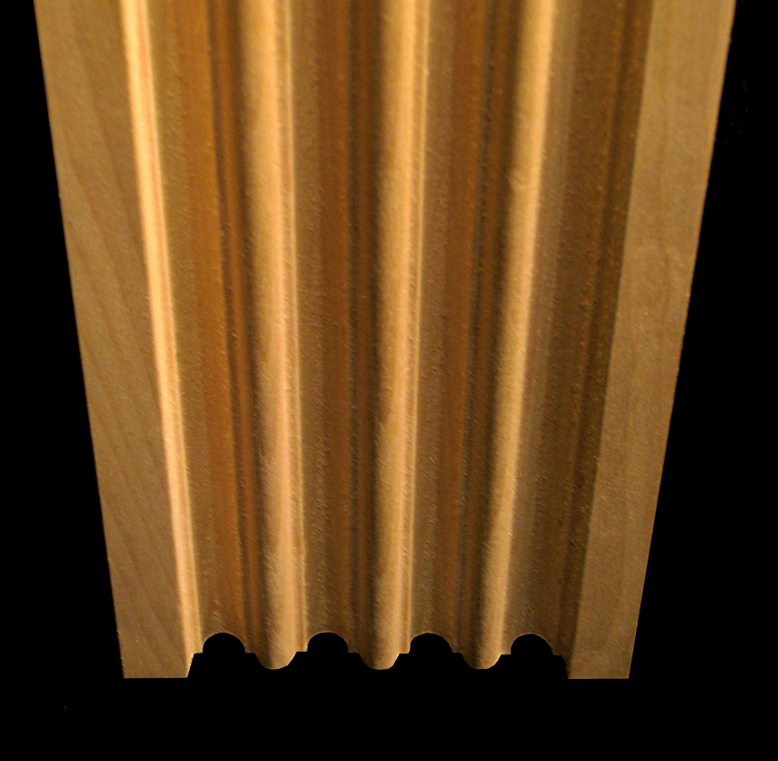 Pilaster - Fluted with Roundovers