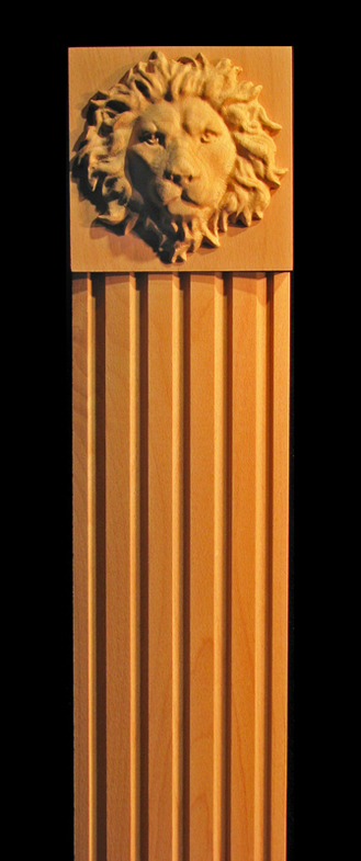 Column, Pilaster - Regal Lion Accents