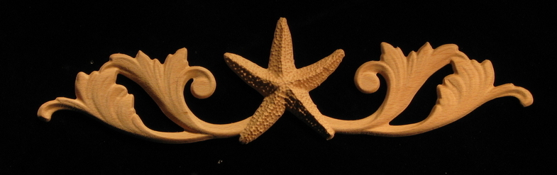 Onlay - Wide - Starfish w Scrolls