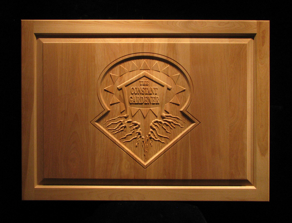 Image Business Logo Carved Cabinet Door