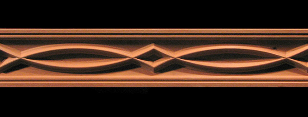 Frieze- Arches and Points Decorative Carved Wood Moulding