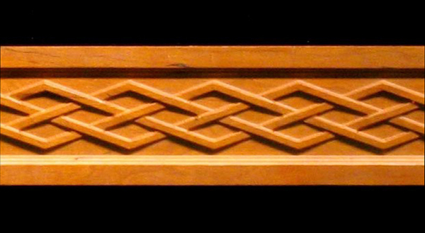 Frieze - Celtic Diamond Weave Decorative Carved Wood Molding