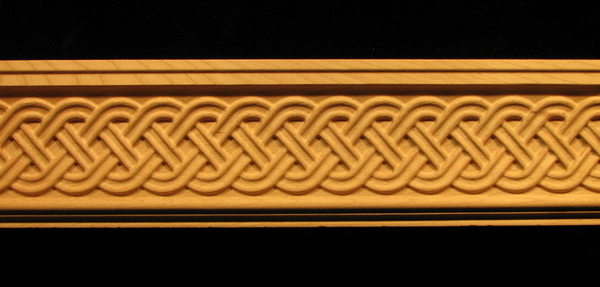 Moulding - Celtic Double Weave Carved Wood