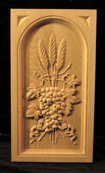 Image Grapes and Wheat Panel