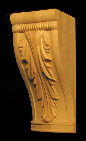 Corbel - Acanthus Leaf Carved Wood