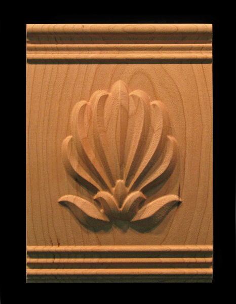 Capital - Palmette | Flat-Back Decorative Wood Capitals