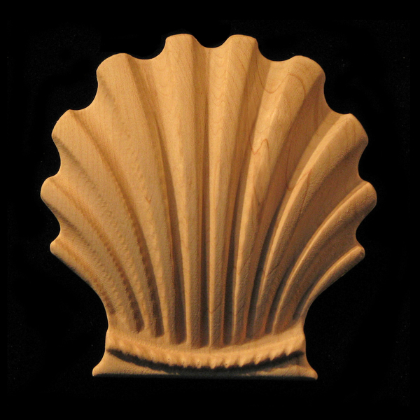 Onlay - Classic Shell Carved Wood