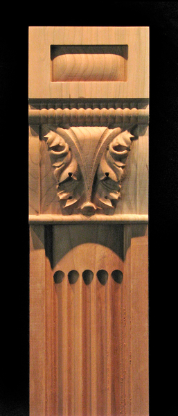 Image Pilaster - Ionic Fluting w Acanthus Capital