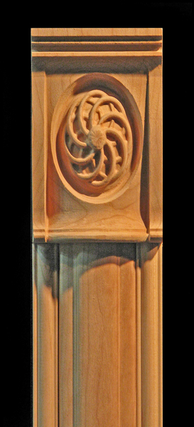 Image Pilaster - Woven Rings Capital and Profiled base