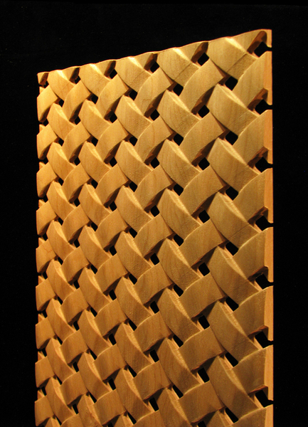 Carved Wood Panels - Pattern #29 - Simple Weave