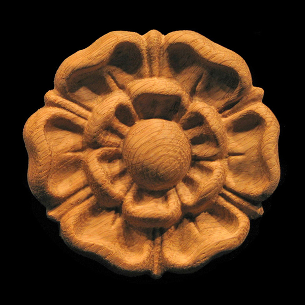 Rosette - Classic Flower carved wood