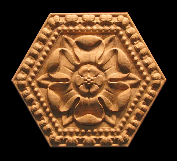 Image Medallion - Classic Flower with Border