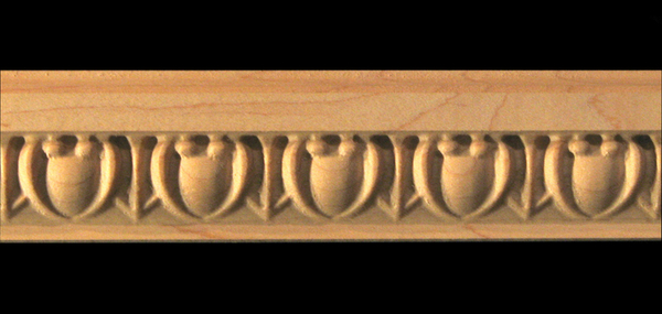 Moulding - Egg and Dart with Beading Carved Wood