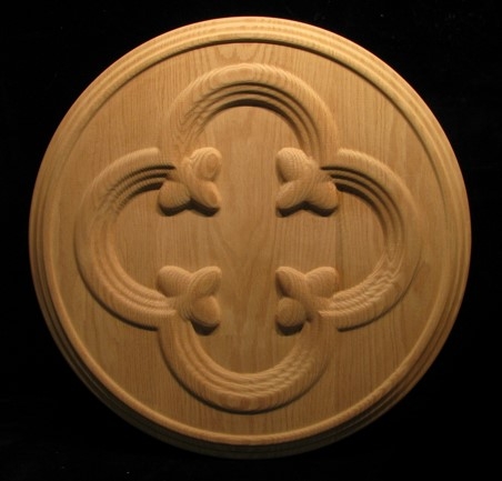 Image Medallion - Gothic Quatrefoil and Florets