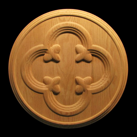 Image Medallion - Gothic Quatrefoil and Florets