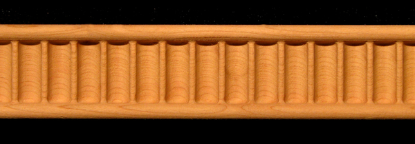 Frieze - Federal Fluting Style Decorative Carved Wood Molding