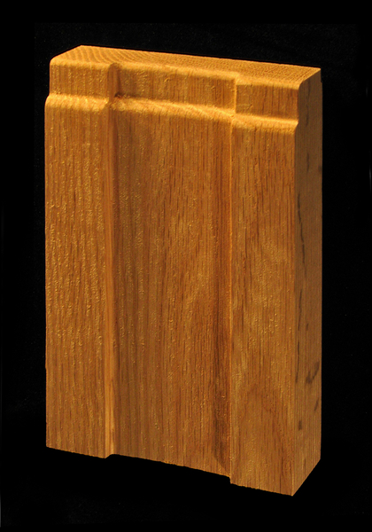 Plinth Block - Craftsman Carved Wood