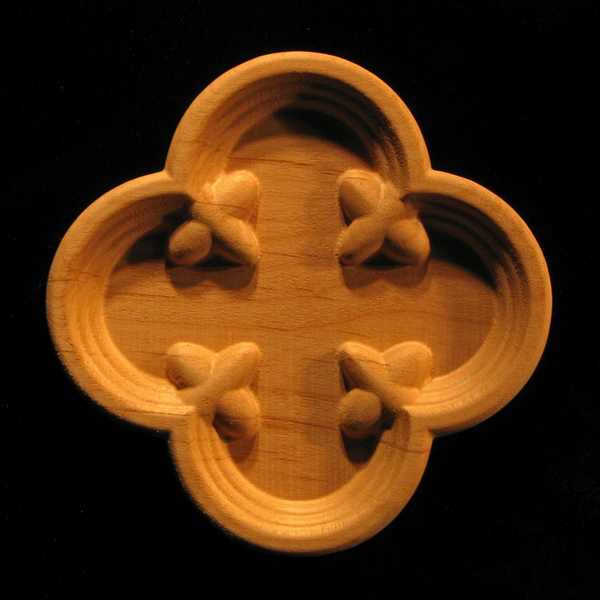 Onlay - Jubilee Shell Carved Wood