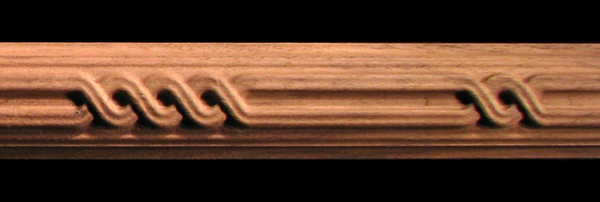 Detail Moulding - Beaded Rope Carved Wood