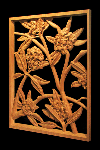 Image Plumeria Pierced Panel