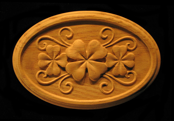 Image Rosette - Shamrock/Clover in Oval