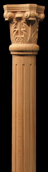 Column - Acanthus and Fluting - Spindle