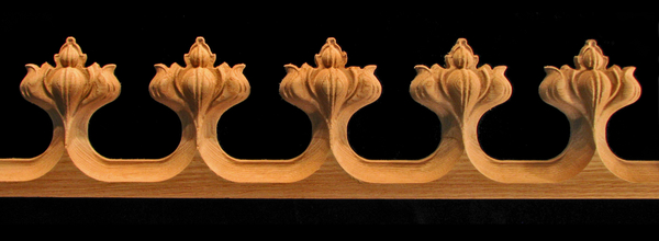 Moulding - Gothic Spire Croquette Carved Wood