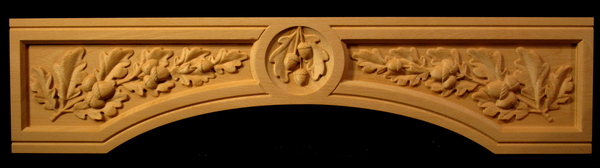 Range Hood Apron Panel - Oak Leaves and Acorns