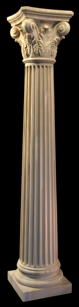 Carved Wood Column - Corinthian 8